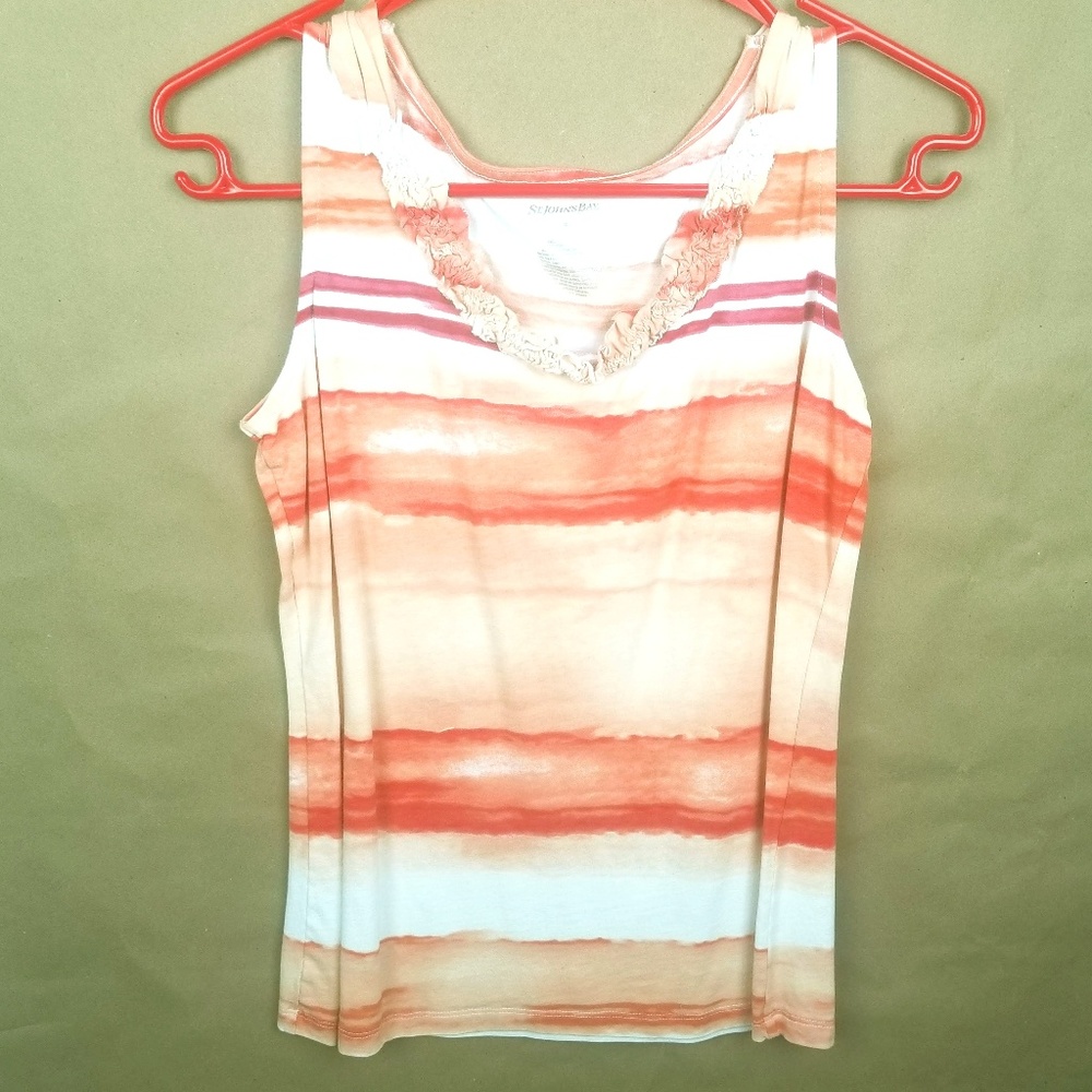 St.Johns Bay Striped Tank Top SZ.M